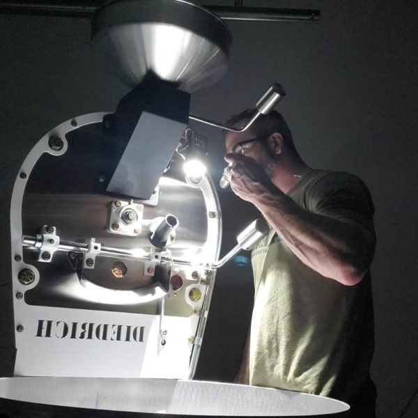 testing-freshly-roasted-batch-of-coffee