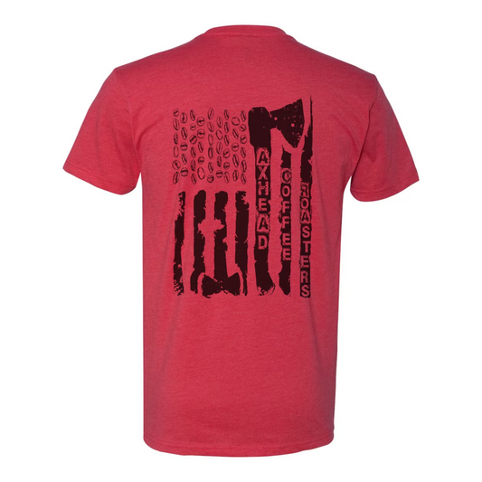 Black on red Axflag